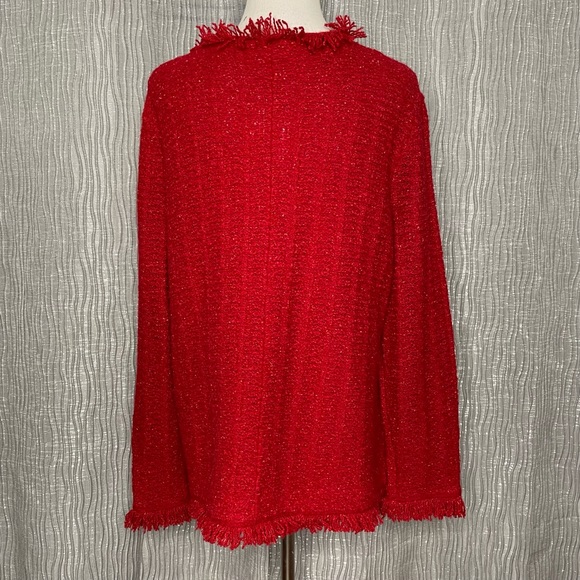 Talbots wool/Alpaca blend button from knit jacket - Picture 3 of 6